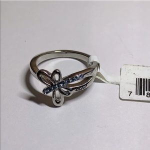 CTR Dragonfly Ring Size 6 Mormon LDS Unisex, Stainless Steel, Moissanite